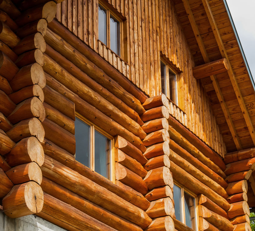 Domy z bali / Elewacje drewniane